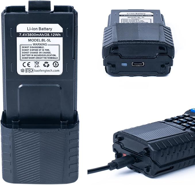 Extended battery pack for two-way radio